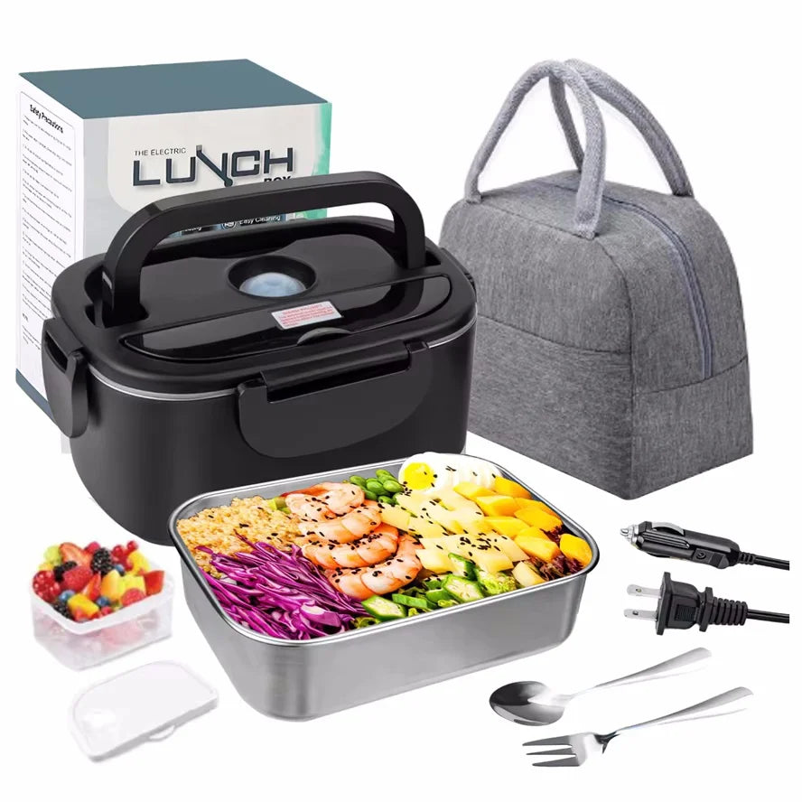 microonde portatile per il pranzo al sacco per il lavoro, scaldavivande per auto, camion, contenitori per esterni, contenitore per il pranzo riscaldabile, per adulti, campeggio