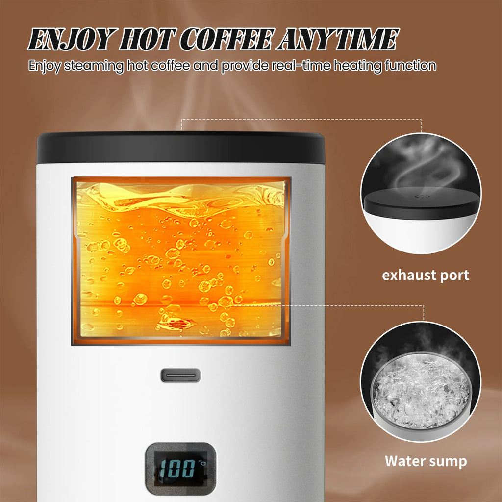 Caffettiera elettrica portatile a capsule, caffettiera per espresso, pompa di riscaldamento senza fili, macchina per caffè da viaggio e per auto, caffettiera 3 in 1
