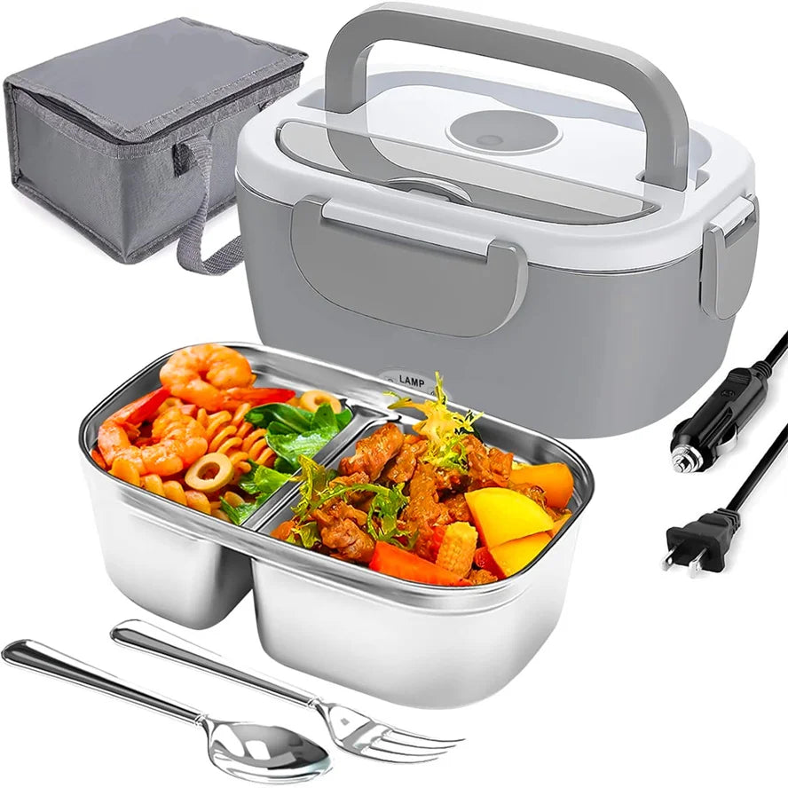microonde portatile per il pranzo al sacco per il lavoro, scaldavivande per auto, camion, contenitori per esterni, contenitore per il pranzo riscaldabile, per adulti, campeggio