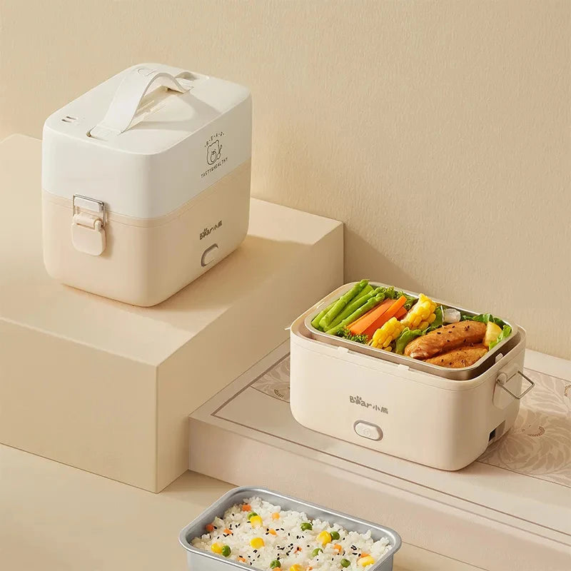 Heating lunch box can be plug in for electric heating electric lunch box for thermal insulation portable box for office workers